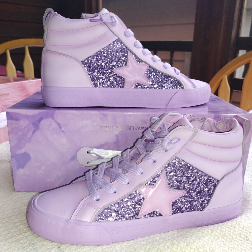 🆕VINTAGE HAVANA'S LIMITED EDITION BNIB DIP DYE PURPLE ALEXIS SNEAKERS SIZE 6